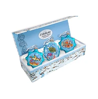 Designocracy Under the Sea Mercury Holiday Ornaments, Set of 3