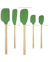 Tovolo 5-Pc. Flex-Core Wood-Handled Kitchen Spatula Set