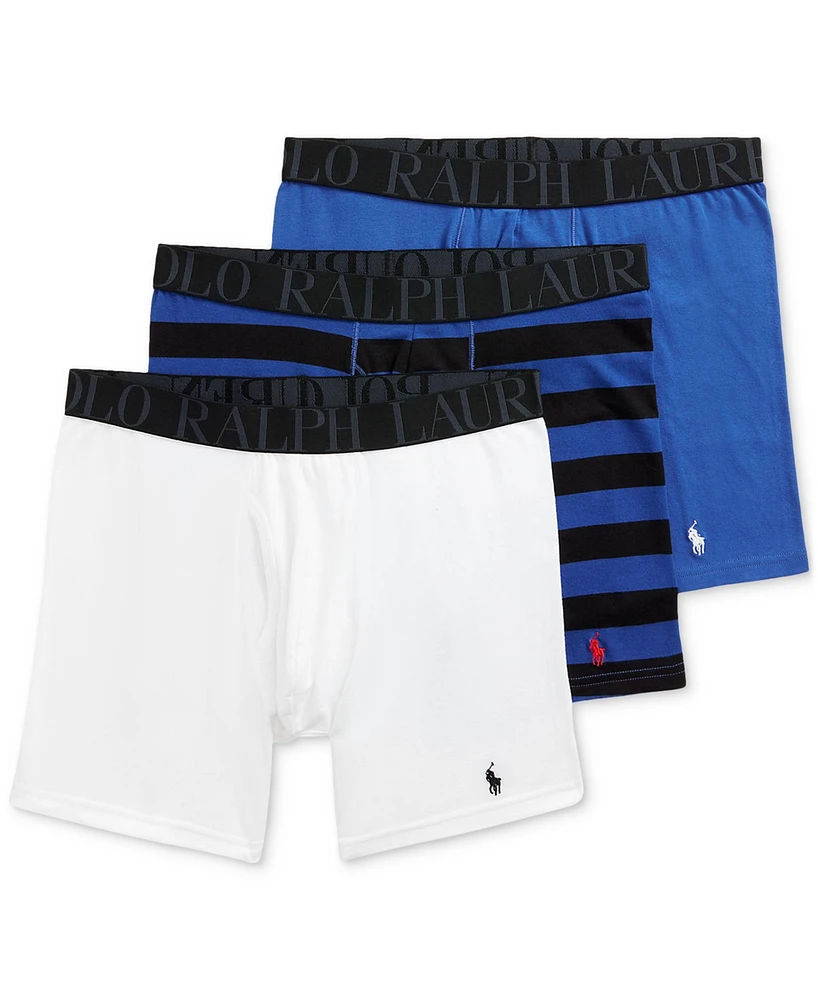 Polo Ralph Lauren Men's 3-Pack Classic Stretch Boxer Briefs