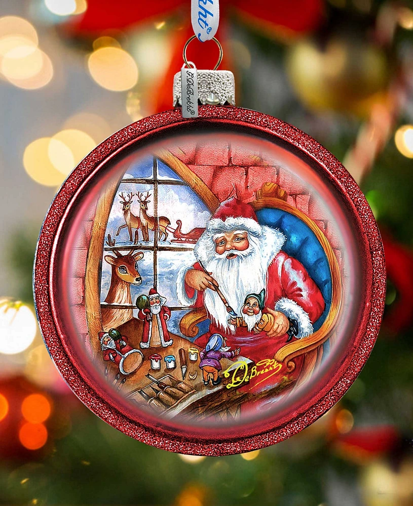 G.DeBrekht Santa Workshop Holiday Ornament