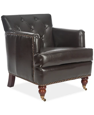 Amsterdam Faux Leather Tufted Chair
