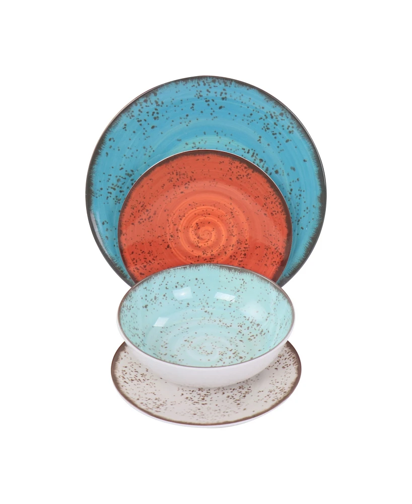 Elama Olivia Melamine 12 Pc. Dinnerware Set, Service for 4