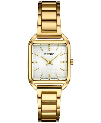 Seiko Women's Essentials Gold-Tone Stainless Steel Bracelet Watch 26mm