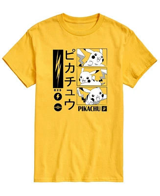 Airwaves Men's Pokemon Kanji Pika Graphic T-shirt