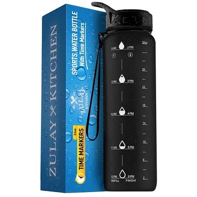 Hydration Nation Water Bottle With Time Marker 32oz