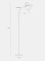 Brightech Zoey 65" Led Gooseneck Floor Lamp with Adjustable Light Colors