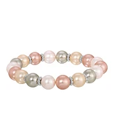 2028 Multi Color Imitation Pearl Stretch Bracelet
