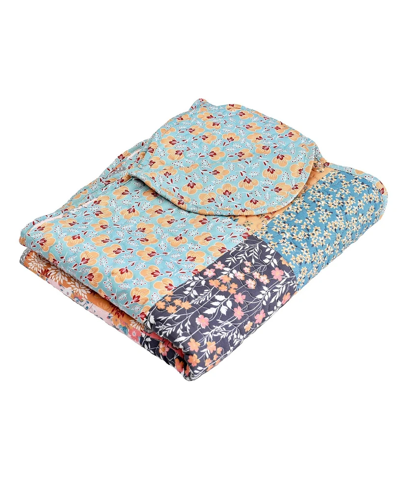 Greenland Home Fashions Carlie Calico Throw, 50" x 60"