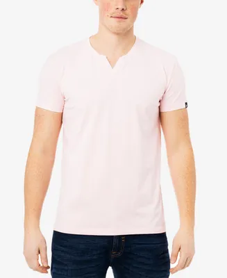 X-Ray Men's Basic Notch Neck Short Sleeve T-shirt