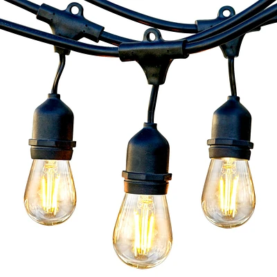 Brightech Ambience Pro 24 ft. Indoor/Outdoor Led Weatherproof 2-Watt String Lights with Warm White Hue
