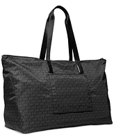 Michael Kors Logo Jet Set Travel Large Packable Nylon Tote