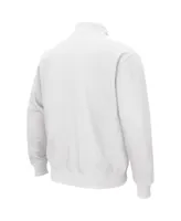 Men's Colosseum White Ole Miss Rebels Tortugas Team Logo Quarter-Zip Jacket