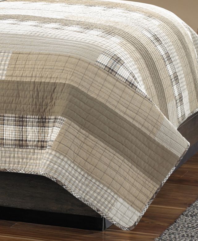 Eddie Bauer Fairview Saddle Reversible 3-Pc. Quilt Set, Full/Queen