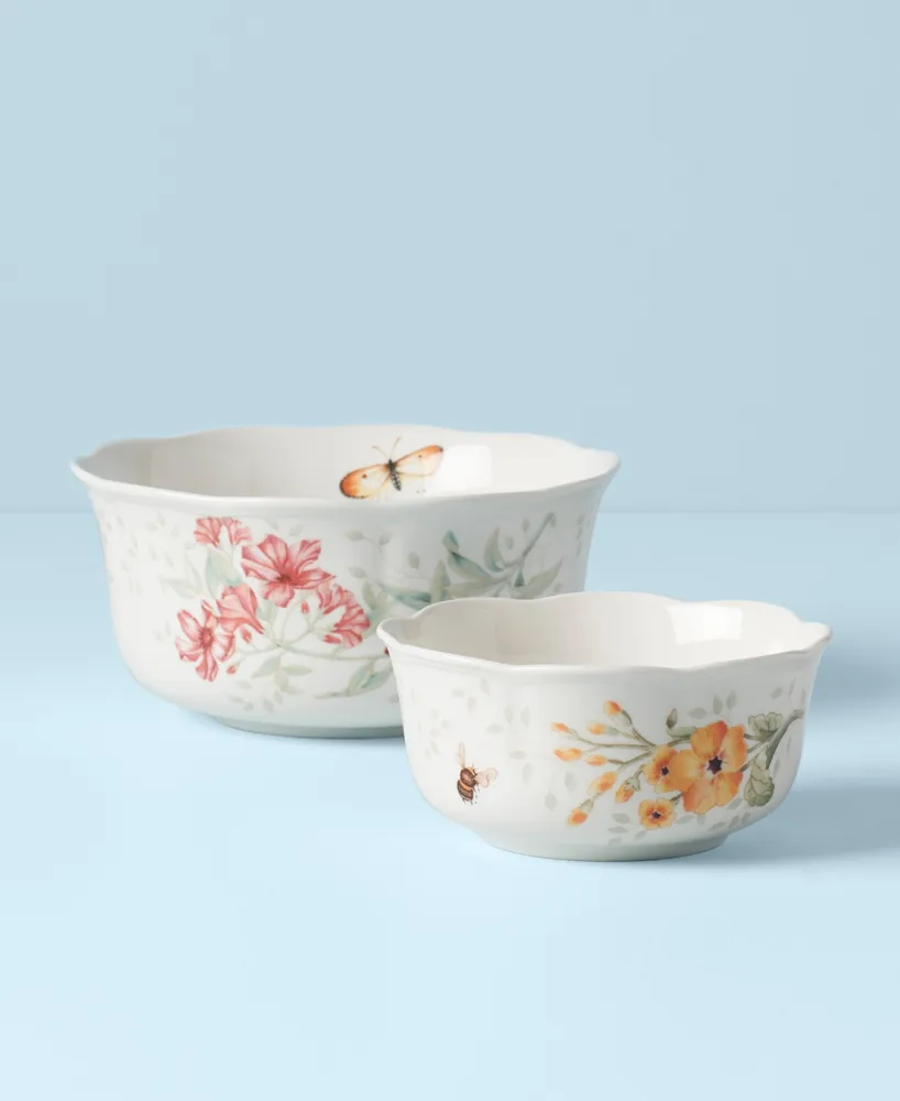 Lenox Butterfly Meadow Set of 2 Nesting Bowls