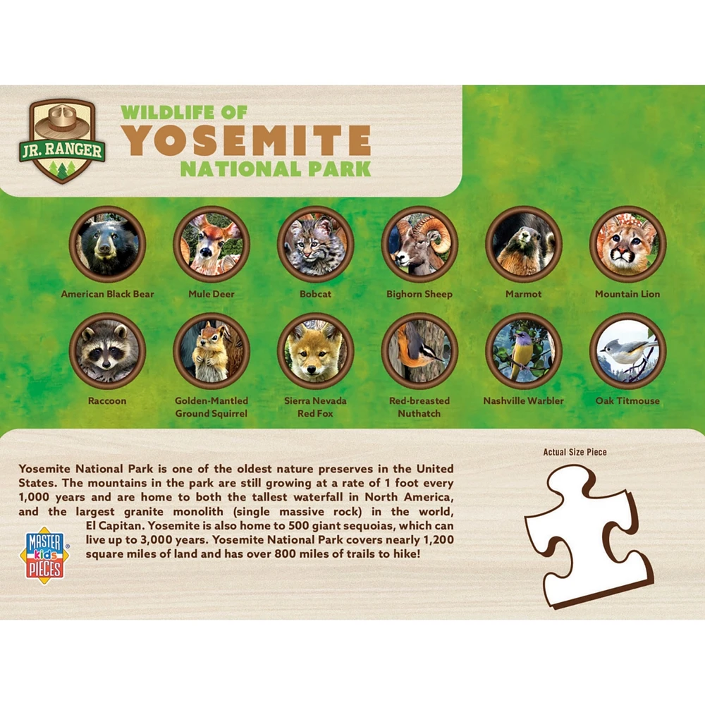 Masterpieces Wildlife of Yosemite National Park - 100 Piece Puzzle