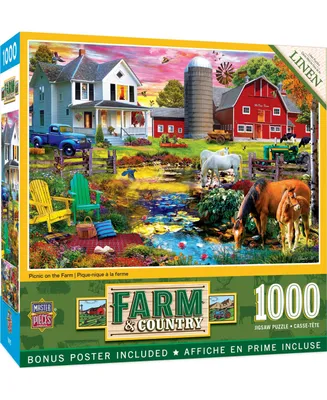 Masterpieces Farm & Country - Picnic on the Farm 1000 Piece Puzzle