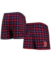 Men's Concepts Sport Navy, Red Boston Sox Ledger Flannel Boxers