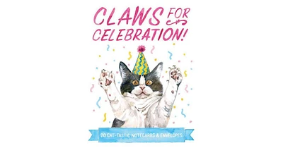 Claws for Celebration Notecards: 20 Cat-Tastic Notecards & Envelopes by Megan Lynn Kott