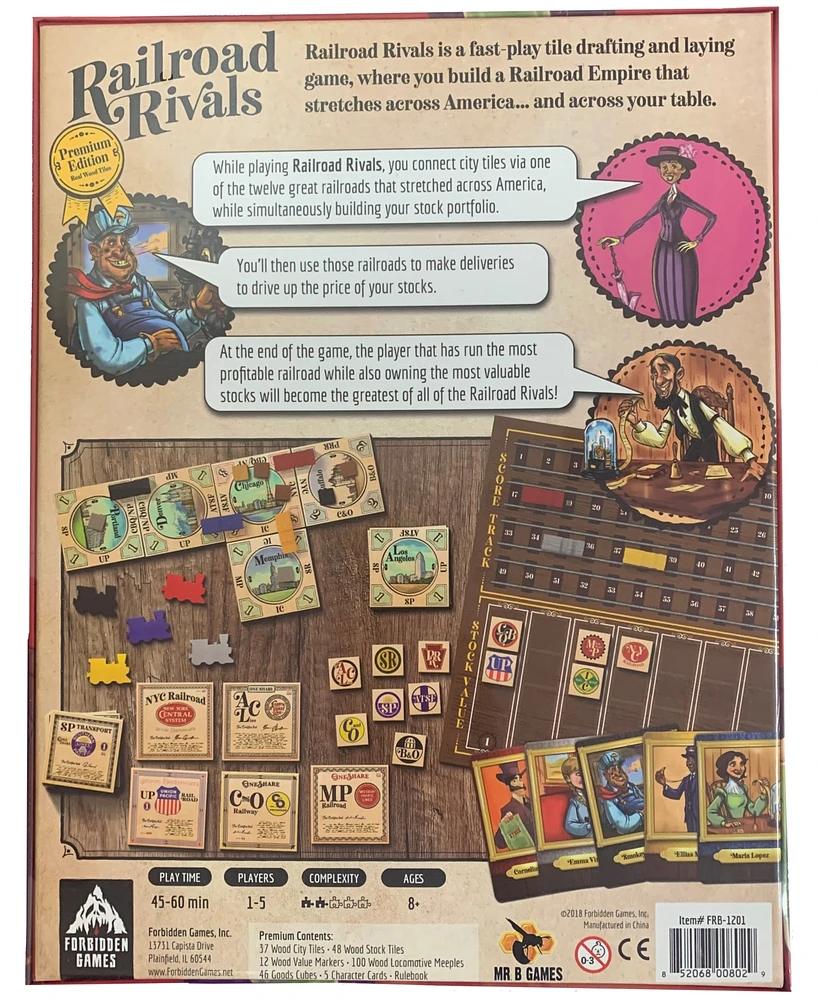 Forbidden Games Railroad Rivals Premium Edition Set, 251 Piece
