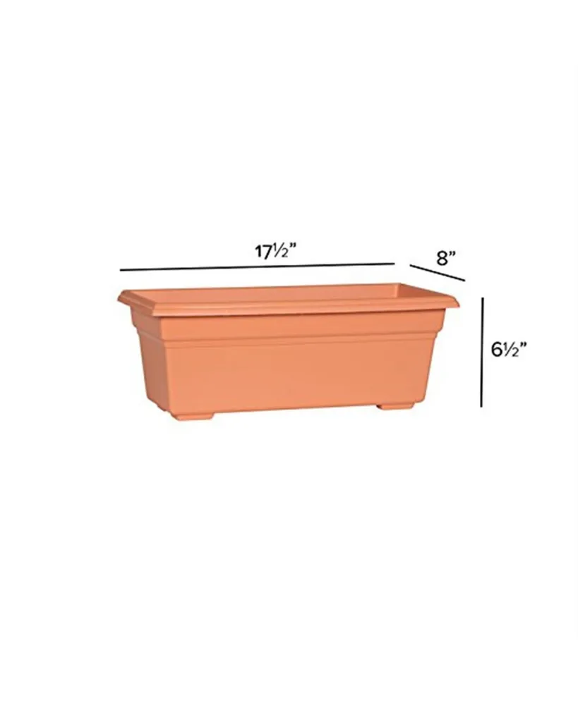 Novelty Manufacturing Countryside Flower Box, Terra Cotta Color, 17.5"