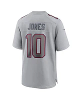 Men's Nike Mac Jones Gray New England Patriots Atmosphere Fashion Game Jersey