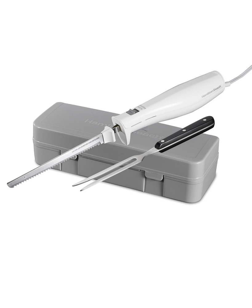 Hamilton Beach Electric Knife Set with Fork and Case - 74251