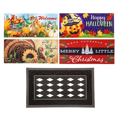 Evergreen Sassafras Fall Holiday Set of 5