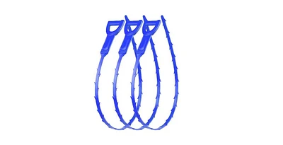 20-Inch Plumbing Snake Drain Clog Remover - 3 Pack