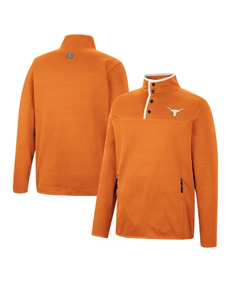 Men's Colosseum Texas Orange Texas Longhorns Rebound Quarter-Snap Jacket