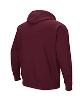 Men's Colosseum Maroon Charleston Cougars Arch & Logo Pullover Hoodie