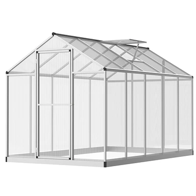Outsunny 10' x 6' Portable Outdoor Walk-In Garden house w/ Roof Vent