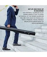 Kodak 100" Portable Projector Screen with Stand and Carry Case