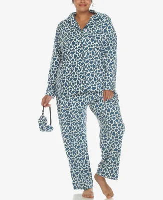 White Mark Plus Pajama Set, 3-Piece