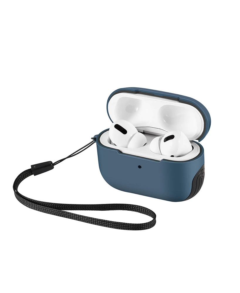 WITHit Bluestone and Black Sport Cover designed for Apple AirPods Pro