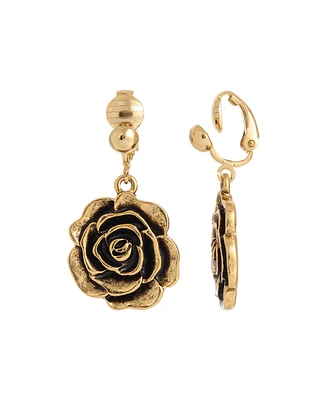 2028 Flower Clip Earrings