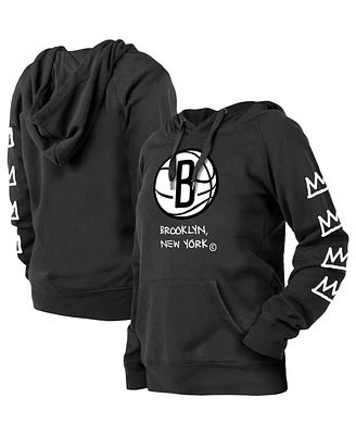 Women's New Era Black Brooklyn Nets 2022/23 City Edition Pullover Hoodie