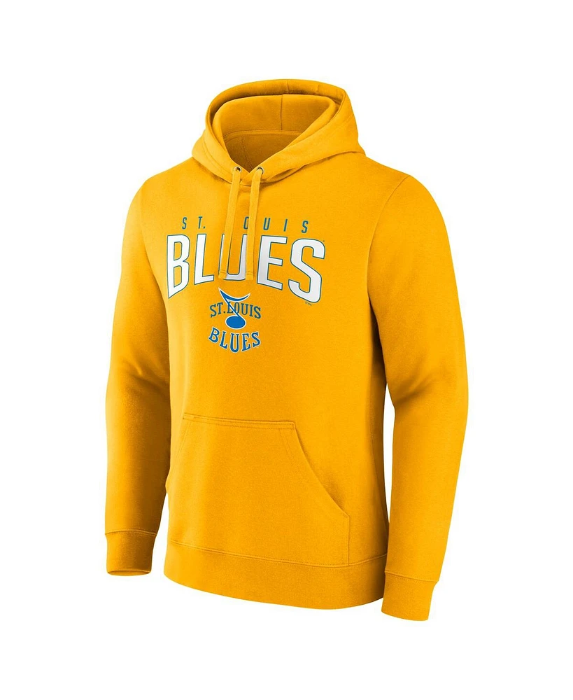 Men's Fanatics Gold St. Louis Blues Special Edition 2.0 Wordmark Pullover Hoodie
