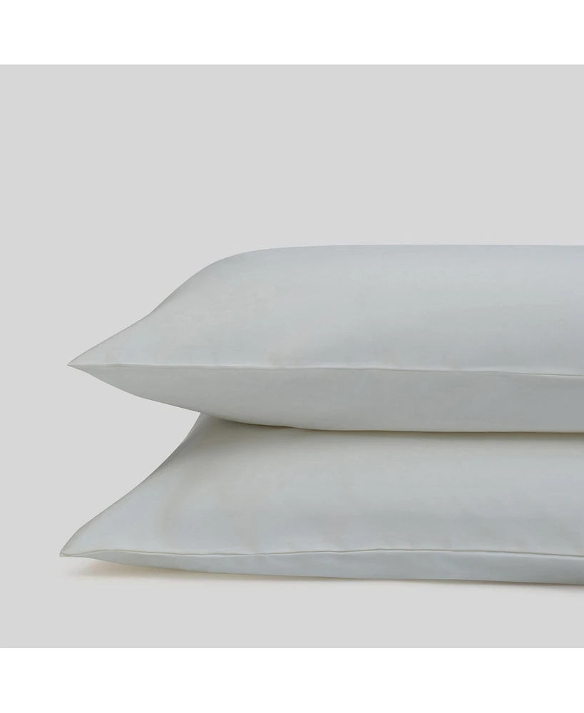 Fabdreams Organic 300 Thread Count Certified Organic Cotton Percale Pillowcase Set of 2