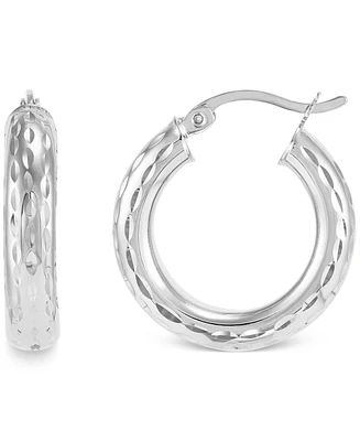 Giani Bernini Textured Tube Small Hoop Earrings, 20mm, Created for Macy's
