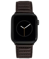 Vince Camuto Men's Stitched Pattern Premium Leather Band Compatible with 42/44/45/Ultra/Ultra 2 Apple Watch