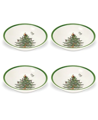 Christmas Tree Ascot Cereal Bowl, Set of 4, Service for 4