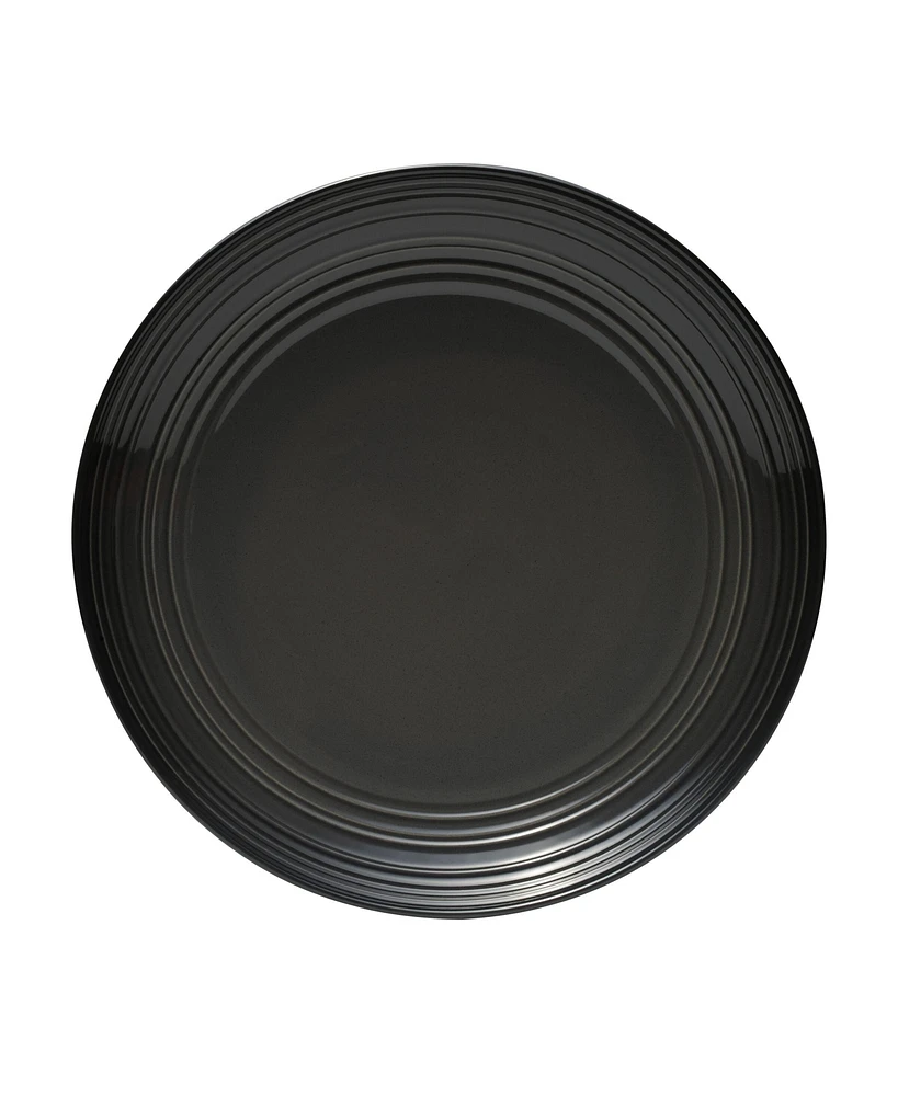Mikasa Swirl Graphite Coupe 4 Piece Place Setting