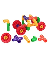 Joyn Toys Tubes and Wheels Construction Building Set - 72 Pieces