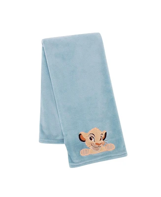 Lambs & Ivy Disney Baby Lion King Adventure Blue Simba Soft Minky Baby Blanket by