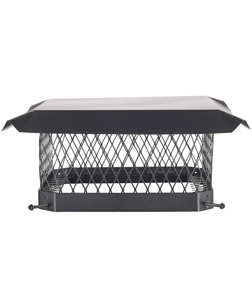 Hy-c SC1313 Shelter Bolt On Single Flue Steel Chimney Cover, 13" x 13"