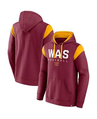 Men's Fanatics Burgundy Washington Commanders Call The Shot Pullover Hoodie
