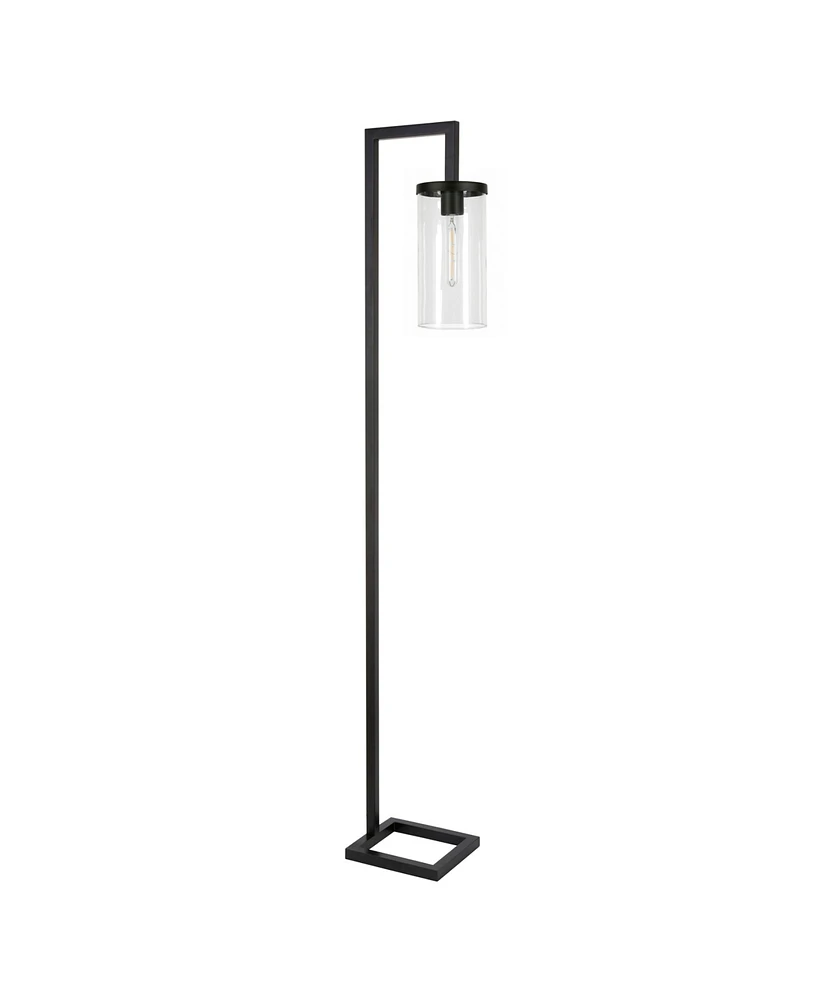 Malva Floor Lamp with Clear Glass Shade
