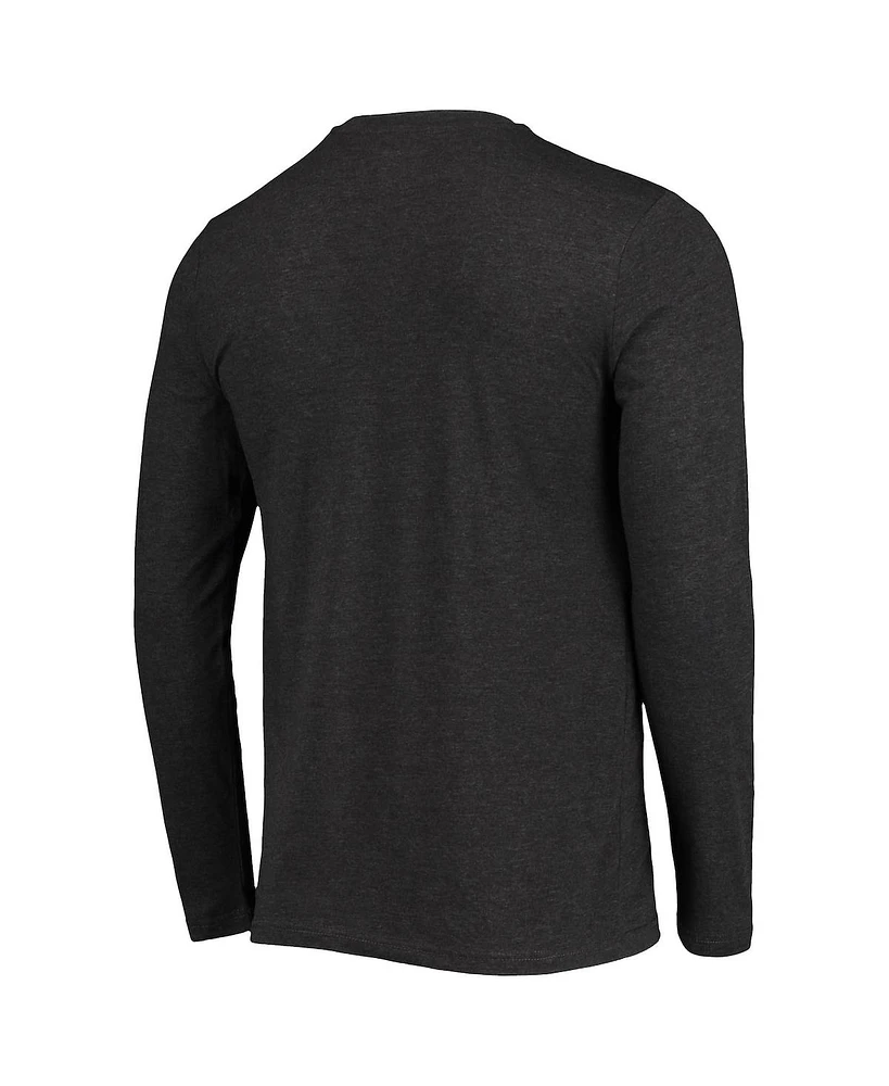 Men's Concepts Sport Royal and Heathered Charcoal Boise State Broncos Meter Long Sleeve T-shirt Pants Sleep Set
