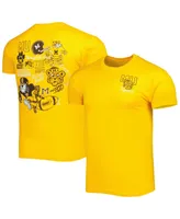 Men's Gold Missouri Tigers Vintage-Inspired Through the Years 2-Hit T-shirt