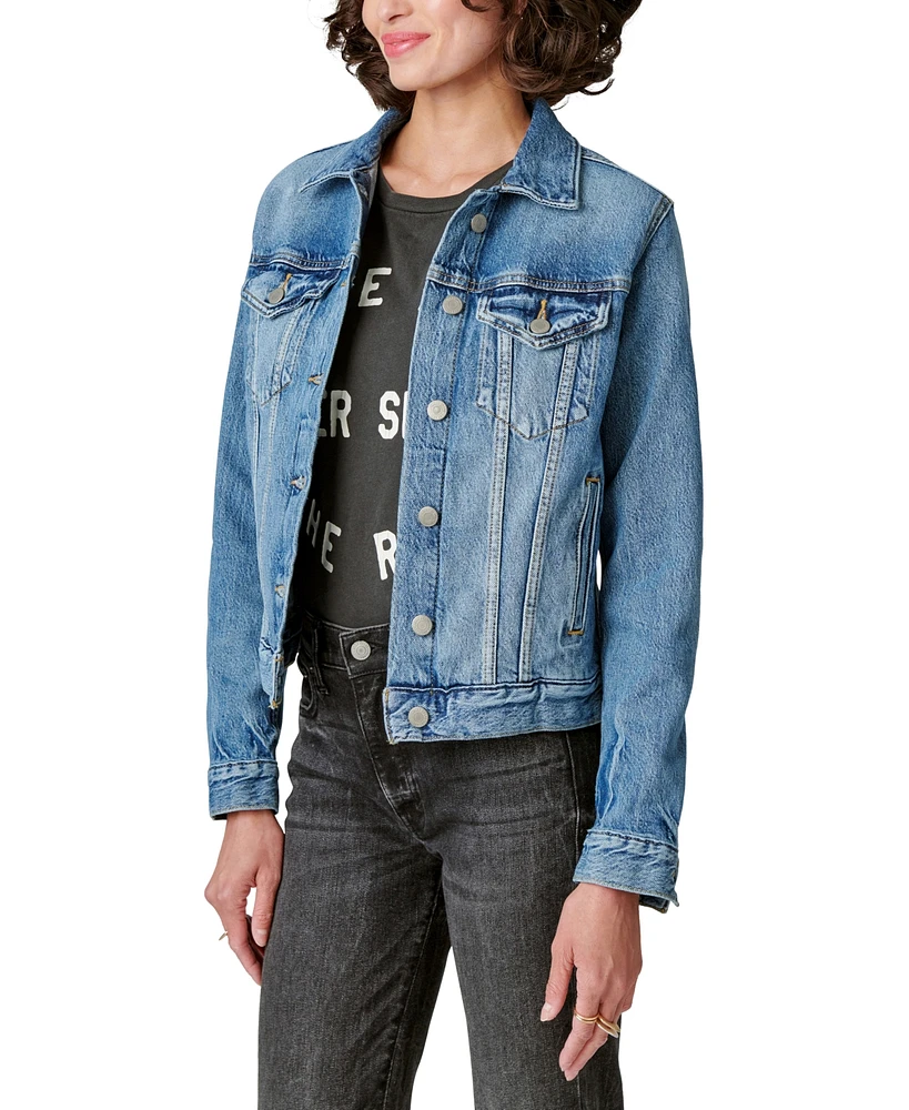 Lucky Brand Women's Tomboy Denim Trucker Jacket